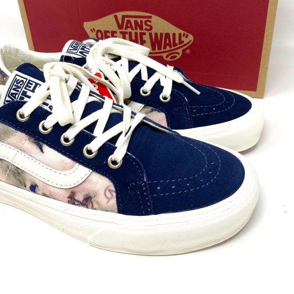 Vans Blue and White Women's Sneakers - Picture 7 of 11